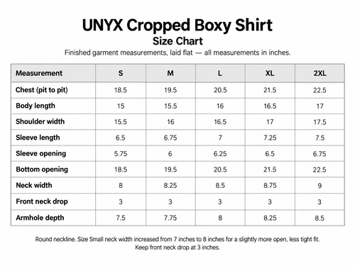 UNYX Cropped Boxy Tee