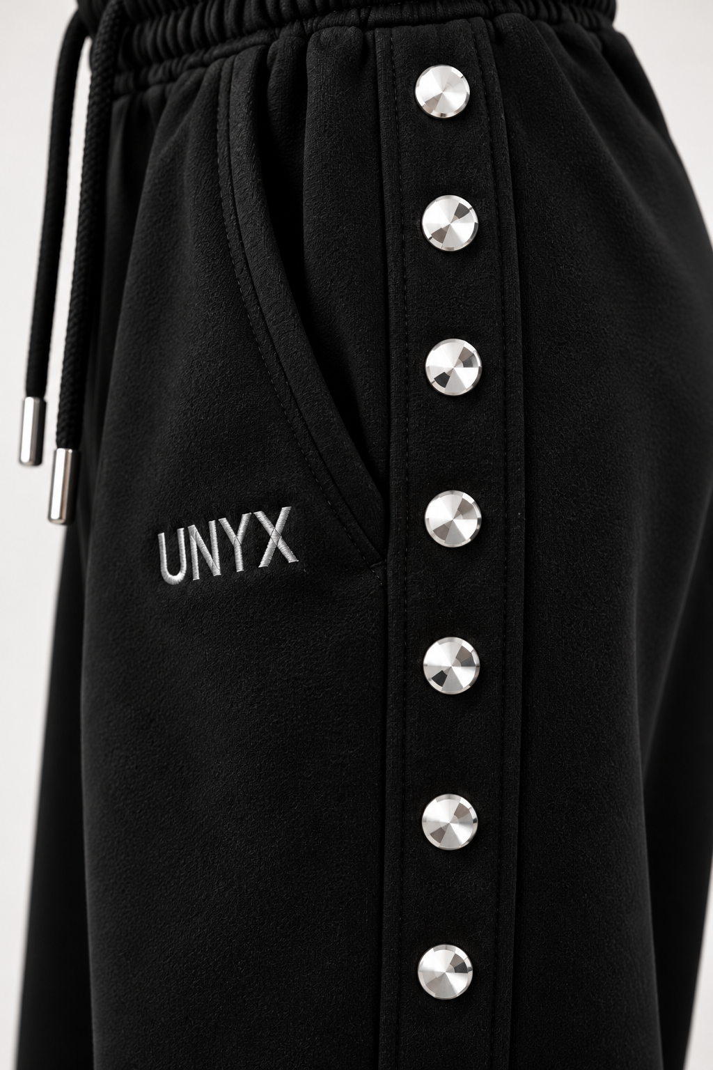UNYX Studded Wide-Leg Sweatpants – Black