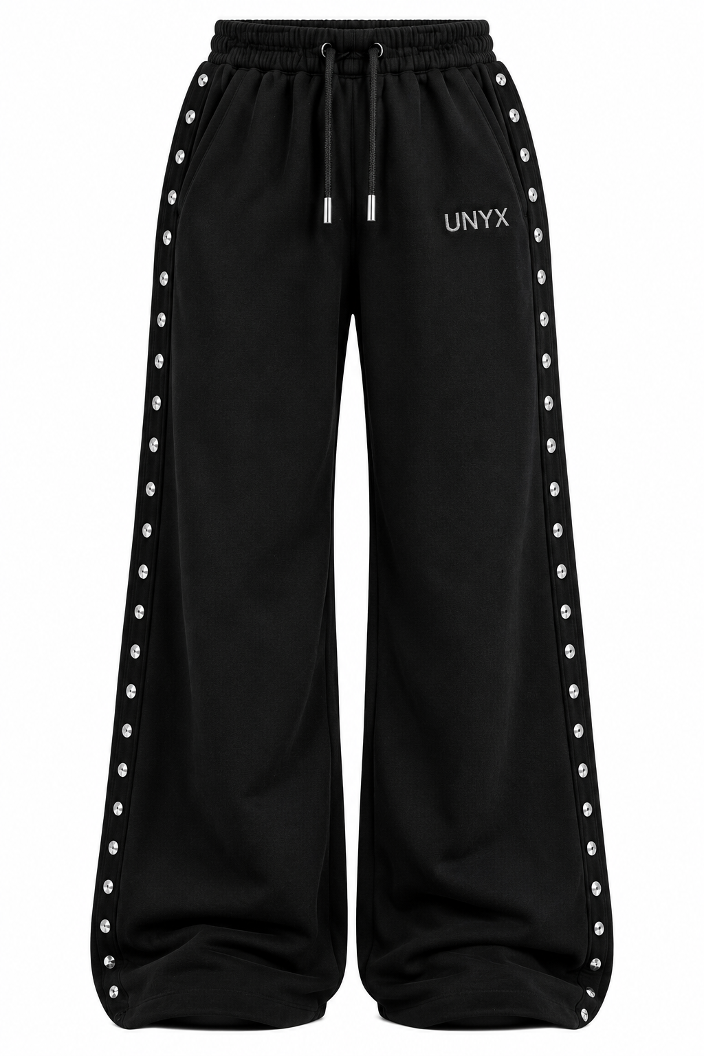 UNYX Studded Wide-Leg Sweatpants – Black