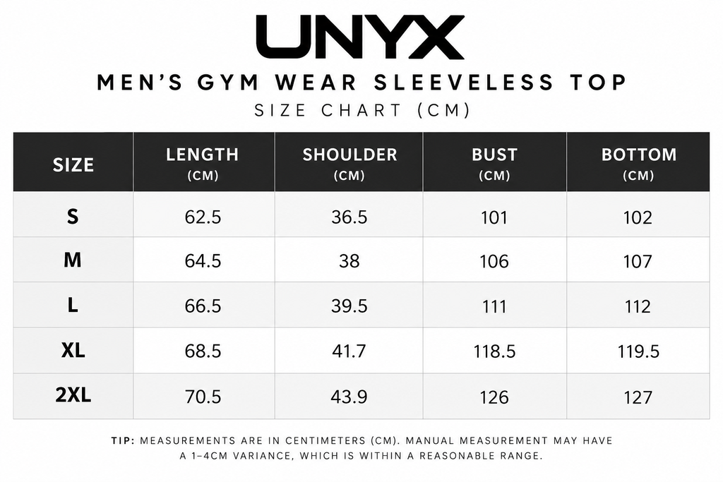UNYX Men’s Sleeveless Training Top
